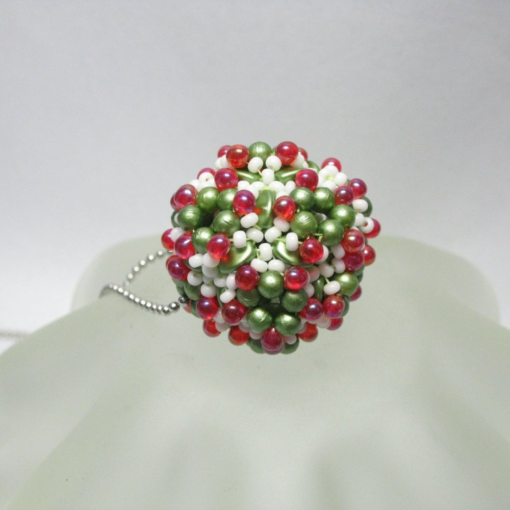 Handmade Beaded Bead Pendant